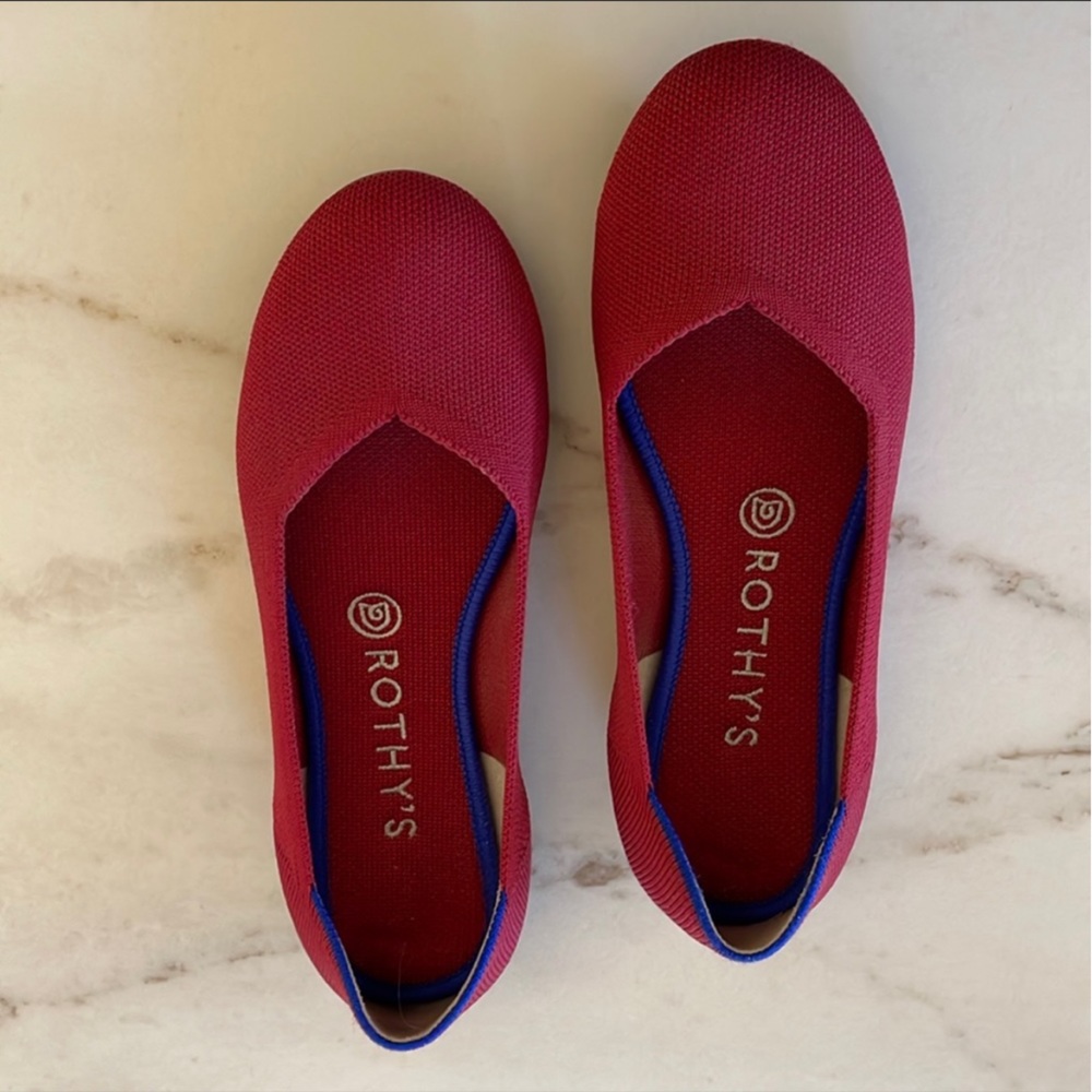 ROTHY’S The Flat - Bright Red - Size 8